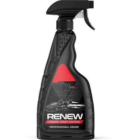 Renew Ceramic Coating - Ultra Hydrophobic DIY Ceramic Nano Coat - Super Slick Finish & Feel - to Wa & Polymer Sealants - 9+ months of True SiO2 Protection (16.9 FL OZ)