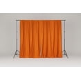 thumbnail image 3 of Solid Poplin Window Curtain or Photography Backdrop 58" Wide - Orange, 3 of 5