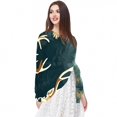 thumbnail image 5 of Deer Translucent Chiffon Silk Hair Scarf Lightweight Breathable Shawl for Women 180x73cm 70.86x28.7in, 5 of 6