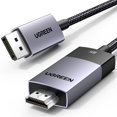 thumbnail image 1 of Cable DisplayPort a HDMI UGREEN 8K @60Hz 4K @120Hz 3.3 pies, 1 of 7