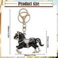 thumbnail image 3 of Horse Keychain 2026 Year Of The Horse Keyring Sparkling Crystal Alloy Pendant For Birthday Gift For Women Girls, 3 of 9