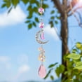 thumbnail image 4 of Nomeni Ornament Clearance, Crystal Suncatcher Moon Star Gather Light Ornaments Flower Garden Window Hanging Ornaments Party Decorations Room Decor, 4 of 9