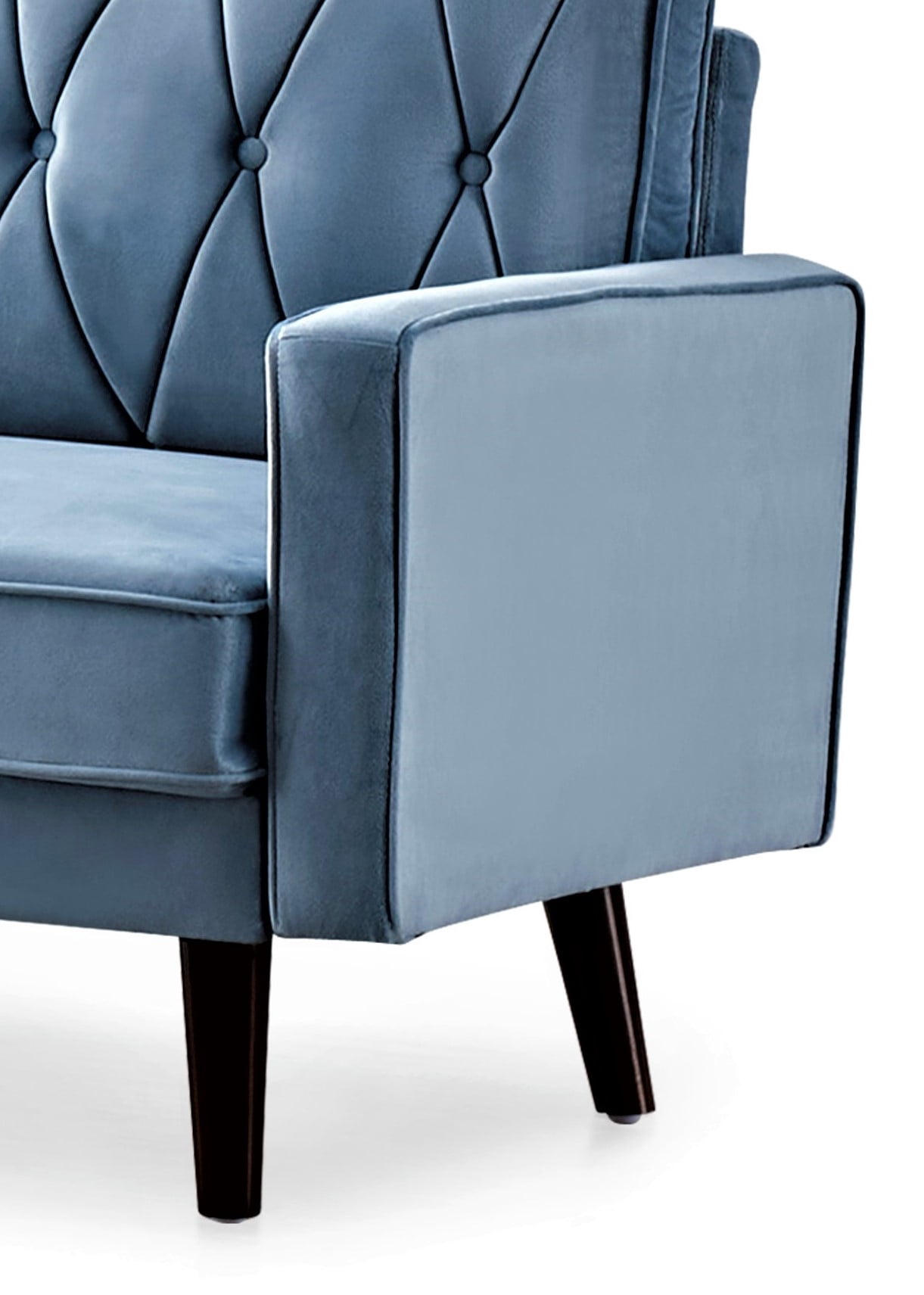 US Pride Furniture Tufted Cushion Back 69.3" Sofa-Light Grayish Cyan