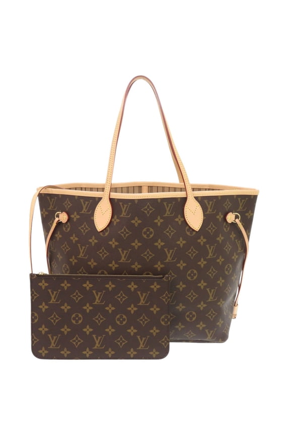 Pre-Owned Unused Louis Vuitton Neverfull MM Monogram Rose Beige Tote Bag M46975 LV...