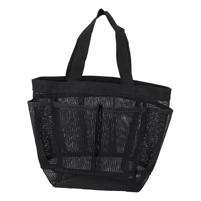 de de malla portátil, bolsa de almacenamiento, accesorios de aseo, neceser, Negro Sharpla Estuche de maquillaje