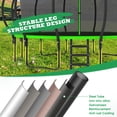 thumbnail image 3 of LHX Trampoline 16FT 14FT 15FT Outdoor Trampolines for Kids and Adults with Enclosure Net, Basketball Hoop 1500LBS Loading Backyard Pumpkin Trampoline with Lights, Sprinkler, Stakes, Socks, Heavy Duty, 3 of 9