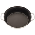 thumbnail image 6 of Staub Cast Iron 5.75-qt Coq au Vin Cocotte - White, 6 of 7