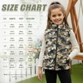 thumbnail image 7 of Pzuqiu Camo Hunting Dragon Girls Sleeveless Vests 9-10 Toddler Girl Clothes Personalized Full Zip Winter Lightweight Sleeveless Fleece Jacket with Pocket Casual for Daily Life, 7 of 7