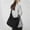 Black, variant on Cute Messenger Bag for School Vintage Black Canvas Crossbody for Women Shoulder Laptop Bag