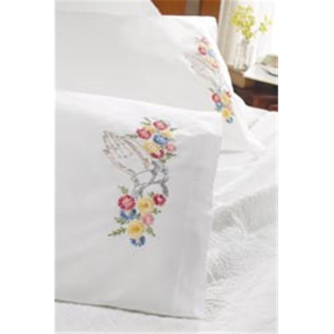 Bucilla 230580 Stamped Embroidery Pillowcase Pair 20 in. x 30 in