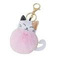 thumbnail image 1 of Youkk Soft Touch Keyring Portable And Adorable Key Chain Best Gifts Leather Cat Keychain Key Ring Suitable For Many Occasions Pink 1Set, 1 of 6