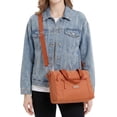 thumbnail image 2 of PULLIMORE Nylon Tote Bag for Women Crossbody Shoulder Bags Messenger Purse Top Handle Satchel Handbags for Travel Work, Orange, 2 of 9