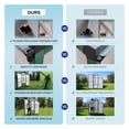 thumbnail image 3 of 6x8 FT Greenhouse for Outdoors with Quick Setup Structure and Roof Vent, Polycarbonate Outdoors Greenhouse, Aluminum Large Walk-in Greenhouse for Outside Garden Backyard, Green, 3 of 8
