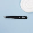 thumbnail image 5 of ATOM Tweezers for Eyebrows & Ingrown Hair Removal Blackhead and Splinter Tweezer with Sharp Needle Nose Point Great Precision for Facial Hair (Black), 5 of 8