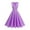 Purple, variant on Cap Sleeve Lapel 50s Style Dresses for Women Vintage 1950s Retro Rockabilly Prom Tea Party Cocktail Swing Dress