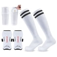 thumbnail image 2 of Youth and Adult Soccer Equipment Bundle, Kids Soccer Shin Guards, Soccer Shin Guard Sleeves, Soccer Socks Men for Long Wear, Breathable Padded Set with Secure Long Adjustable, 2 of 3