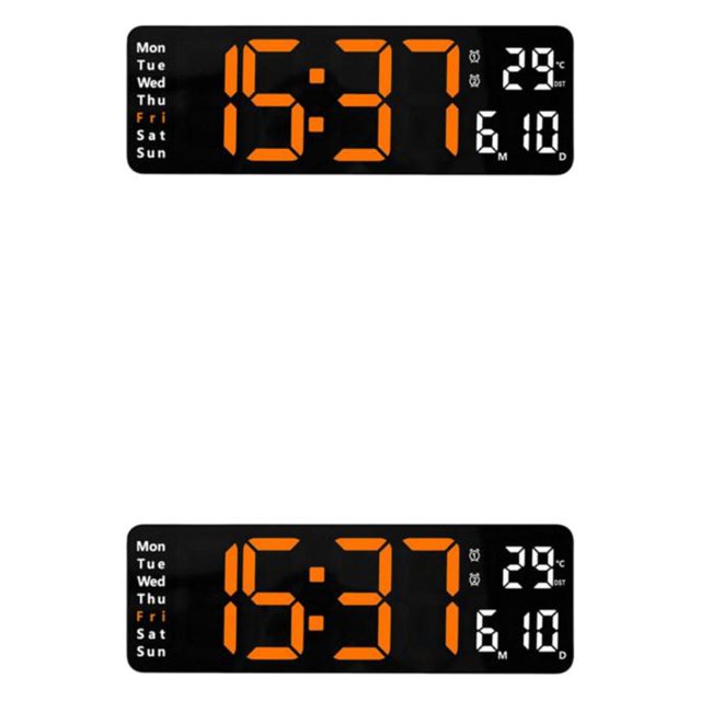 Reloj de Pared Digital Moderno Kearding 2Conjunto Naranja