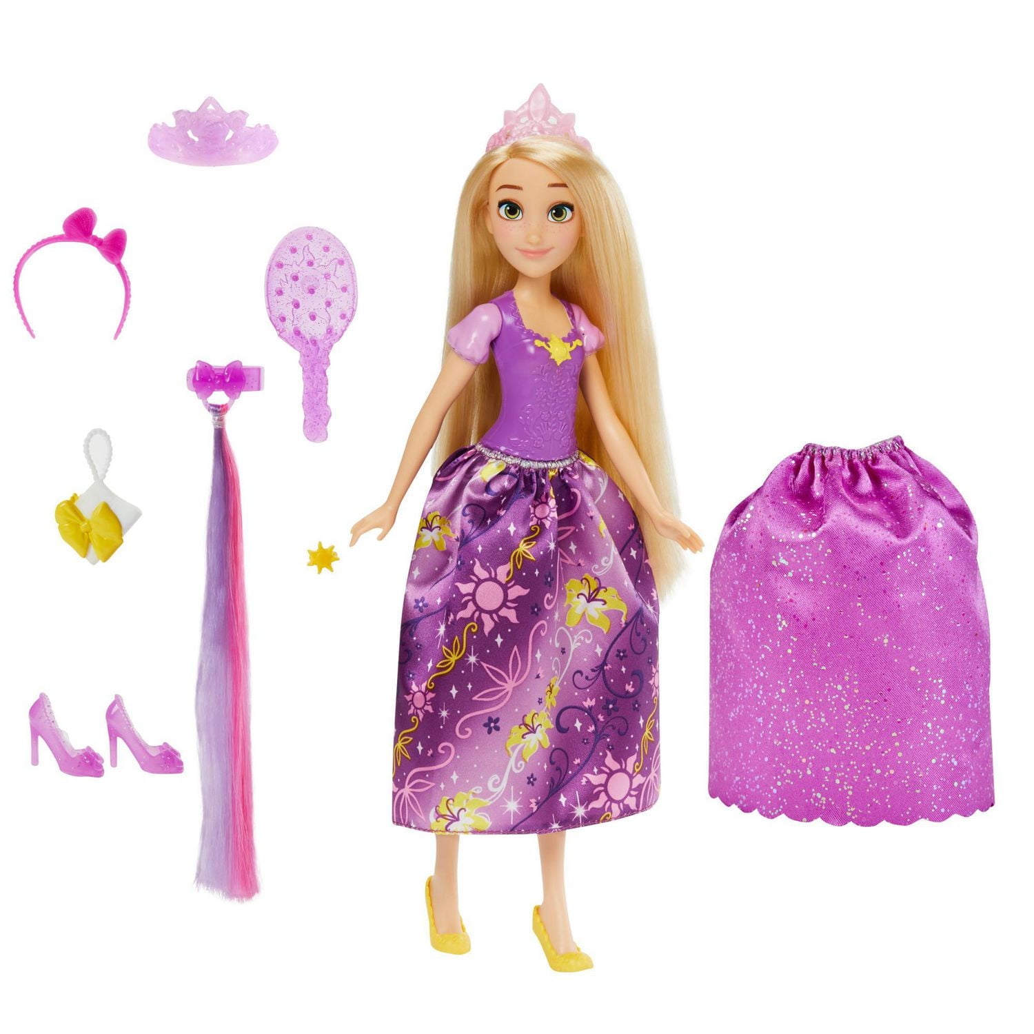 Disney Princess Style Surprise Rapunzel Fashion Doll, 10 Fashions and Accessories, Toy for Girls 3 Years Old and Up