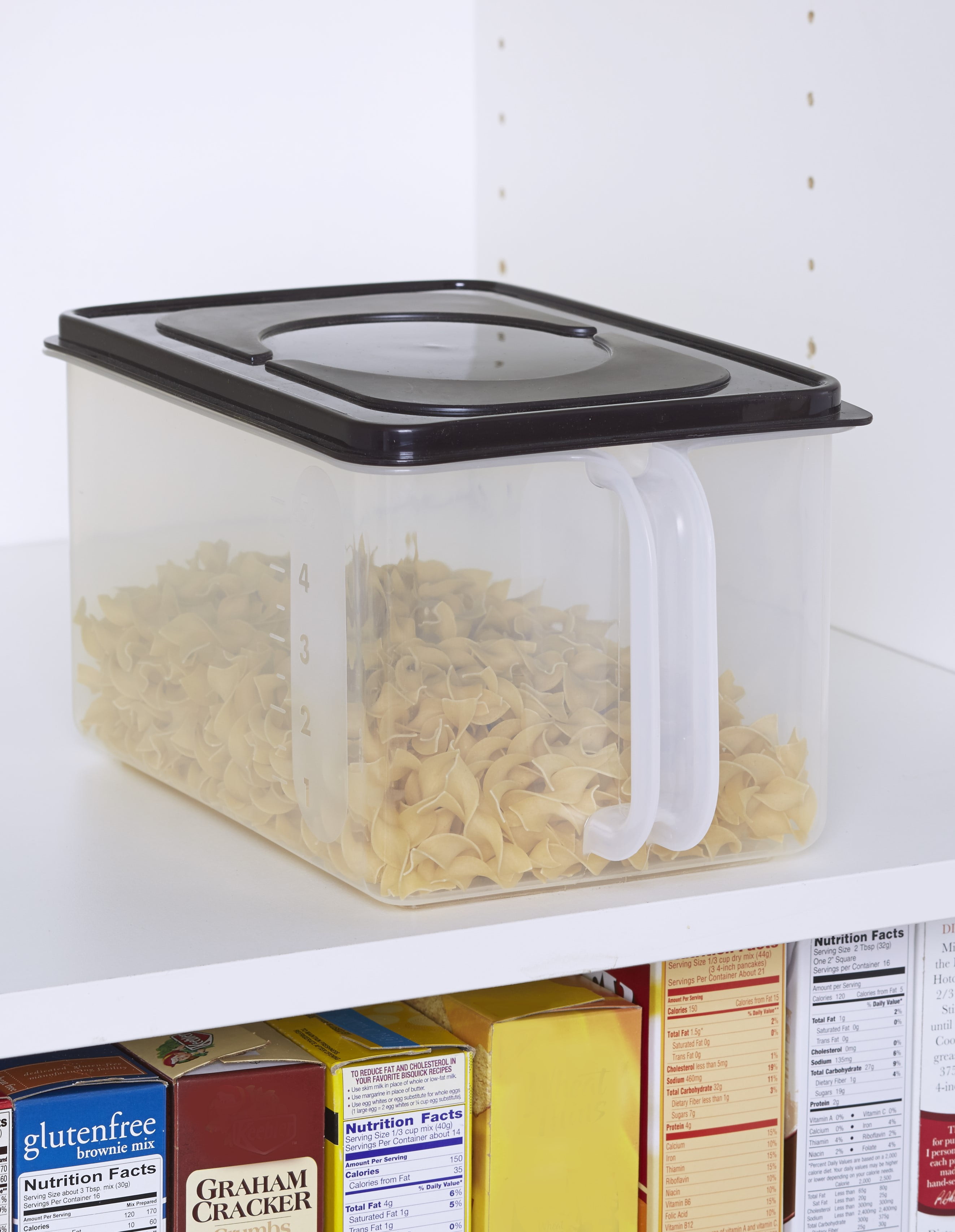 Bulk Storage Handled Bin for Food Storage Black