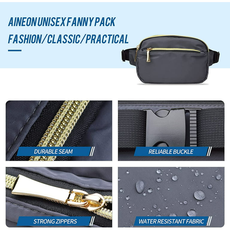 Fanny Packs for Women Men Fashion Plus Size Waist Pack Belt Bag Fanny Pack  for Girls Boys with 5 Pockets Adjustable Belt, Cute Bum Bag Hip Bags for