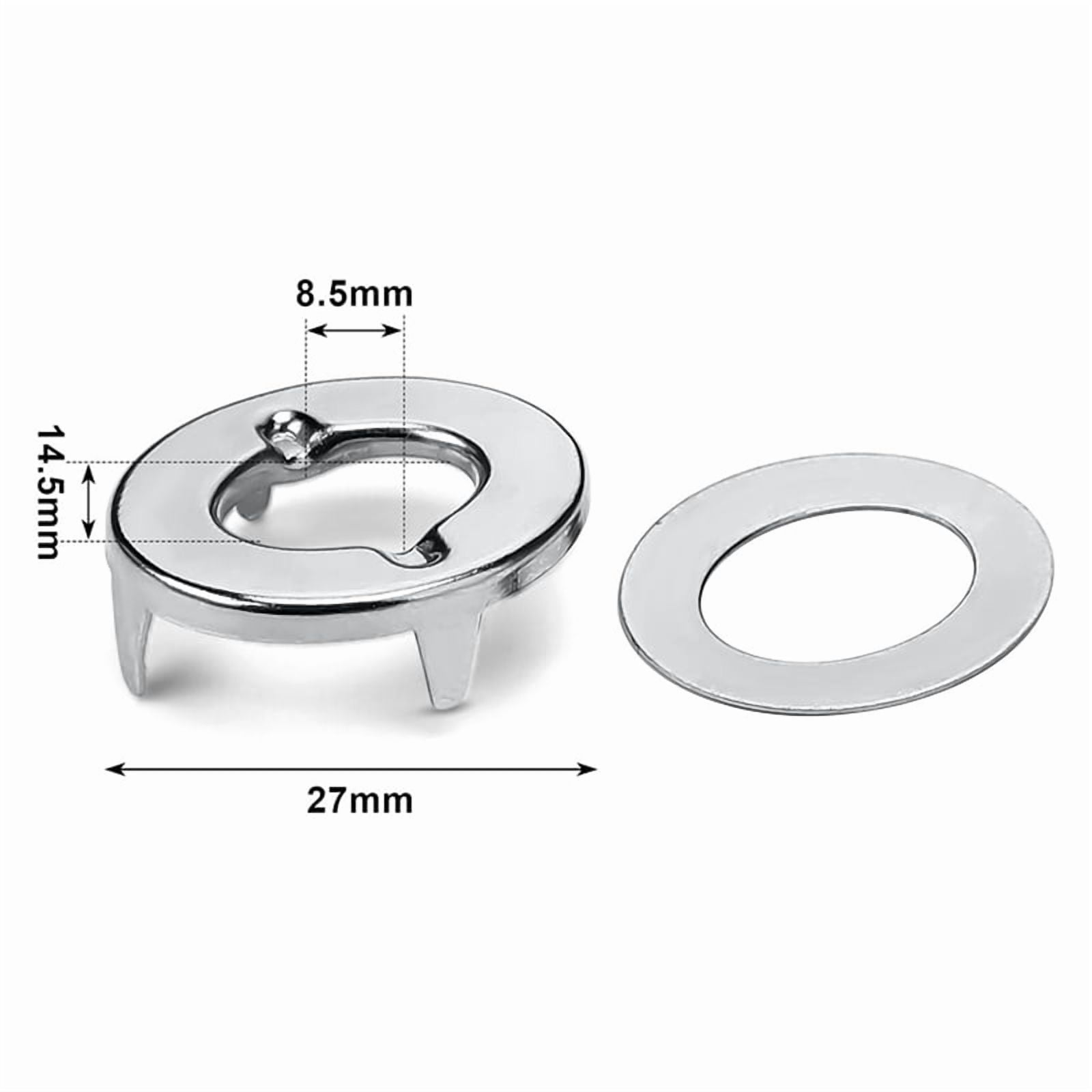 100 Sets Marine Grade Twist Lock Fasteners Turn Button Eyelet and Stud, for Canvas Fastener Turn Buttons,100 x Twist Lock,Silver