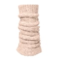 thumbnail image 2 of Outfmvch leg warmers Winter Fleece Lined Leg Warmers for Women Knit Long Leg Warmers Warm Fleece Lined Boot Socks for Skating Daily Wear knee high leg warmers Light Yellow A, 2 of 5
