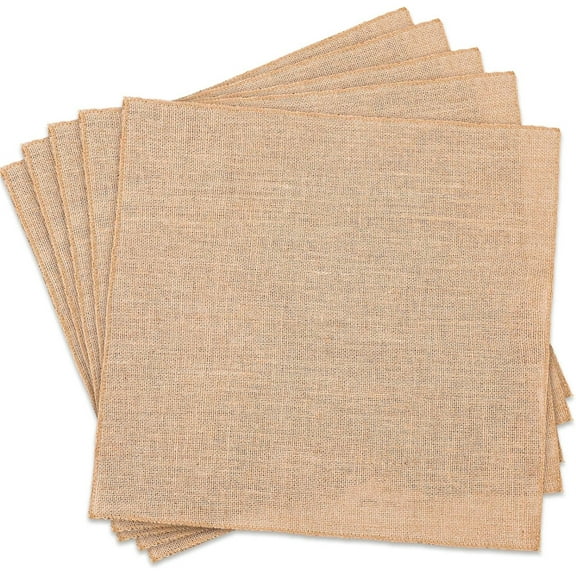 Squares Jute Placemats, Yayun Woven Braided Place Mats, Natural Farmhouse Table Placemats for Dining Table, Christmas Placemats for Home Weddings Kitchen Table, 20 inch