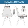thumbnail image 4 of Stretch Shell Chair Covers,Printed Mid Century Modern Chair Slipcovers Non-slip Anti-Dust Removable Washable Soft Spandex Chair Protector Cover for Dining Room Living Room-2-D, 4 of 7