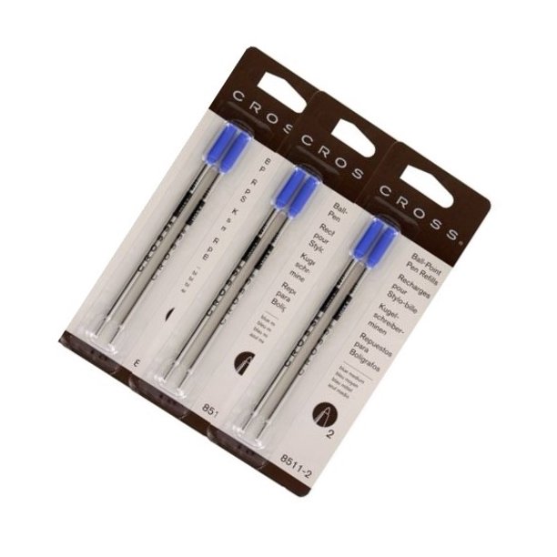 Cross Medium Black Ballpoint Refilll (3 Packs of 2 Refills) Walmart