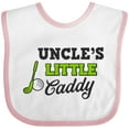 thumbnail image 3 of Inktastic Uncles Little Caddy with Golf Club and Ball Boys or Girls Baby Bib, 3 of 4