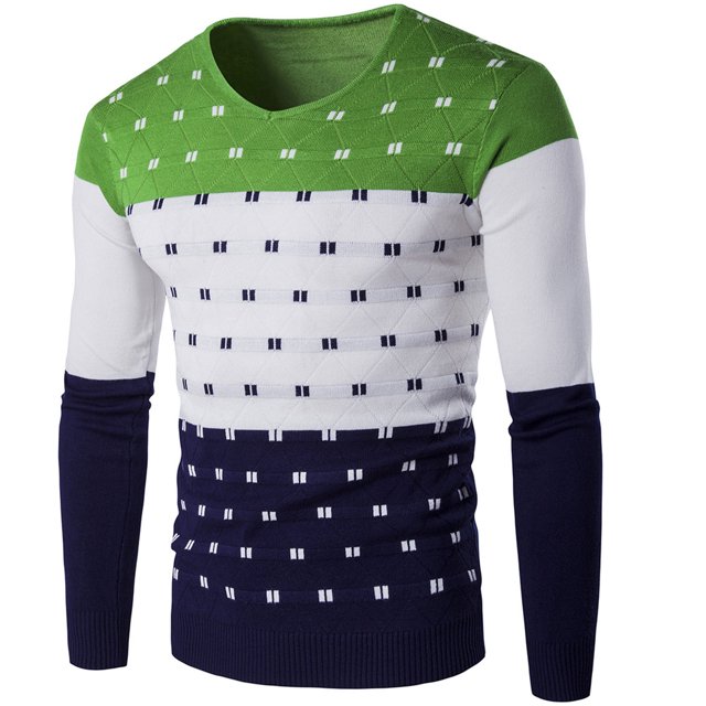 QIPOPIQ Men's Essential Long Sleeve Cotton V-Neck Pullover Sweater Clearance