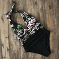 thumbnail image 2 of Babysbule Swimsuits for Women Women's Fashion Sexy Leaf Print V-neck One Piece Swimsuit Bikini, 2 of 2
