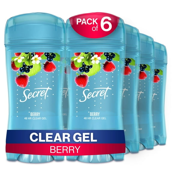 Desodorante antitranspirante Secret, protección contra olores, 48 horas, 150 ml x 6