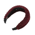 thumbnail image 4 of Unique Bargains 1 Pc Fashion Knitted Wide Headbands for Women Red, 4 of 6