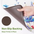 thumbnail image 4 of Kitchen Rugs Floral Anti-Fatigue Kitchen Mats for Floor Flowers Waterproof Non-Slip Kitchen Rugs and Mats, Cushioned Standing Floor Mats for Home/Office, 18''''x30''''+18''''x48'''', White, 4 of 6