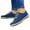 Blue, variant on Oyedens Fashion Sneakers for Women Casual Lace Up Low Top Canvas Shoes Work Boots Slip On Loafers Flats