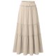 thumbnail image 1 of Faldas de Cintura Elástica para las Mujeres Verano Color Sólido Cordón Bolsillo Maxi Casual, Faldas Casuales para las Mujeres Confort Ajuste, 1 of 4