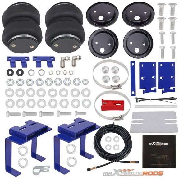 maXpeedingrods 5000 lbs Rear Air Suspension Bags Kit for Chevrolet Silverado GMC Sierra 3500 Cab and Chassis 2001-2010 Air Helper Spring Kit