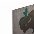 thumbnail image 2 of Luxe Metal Art 'Buffalo Bison III' by Ryan Fowler, Metal Wall Art, 24"x16", 2 of 8