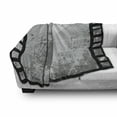 thumbnail image 3 of Old Hollywood Soft Flannel Fleece Throw Blanket, Film Countdown Number on Grungy Style Background, Cozy Plush for Indoor and Outdoor Use, 50" x 60", Charcoal Grey Coconut, by Ambesonne, 3 of 6