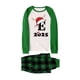 thumbnail image 4 of Moda Navidad Hombre Papá Estampado a Cuadros Blusa Pantalones Ropa Familiar Pijamas Hombre Poliéster Tops Pantalones, 4 of 4