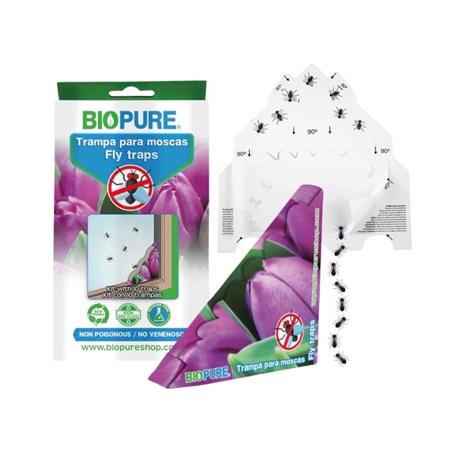 Kit de Trampas de Pegamento para Moscas Biopure BP00006 20 Pack