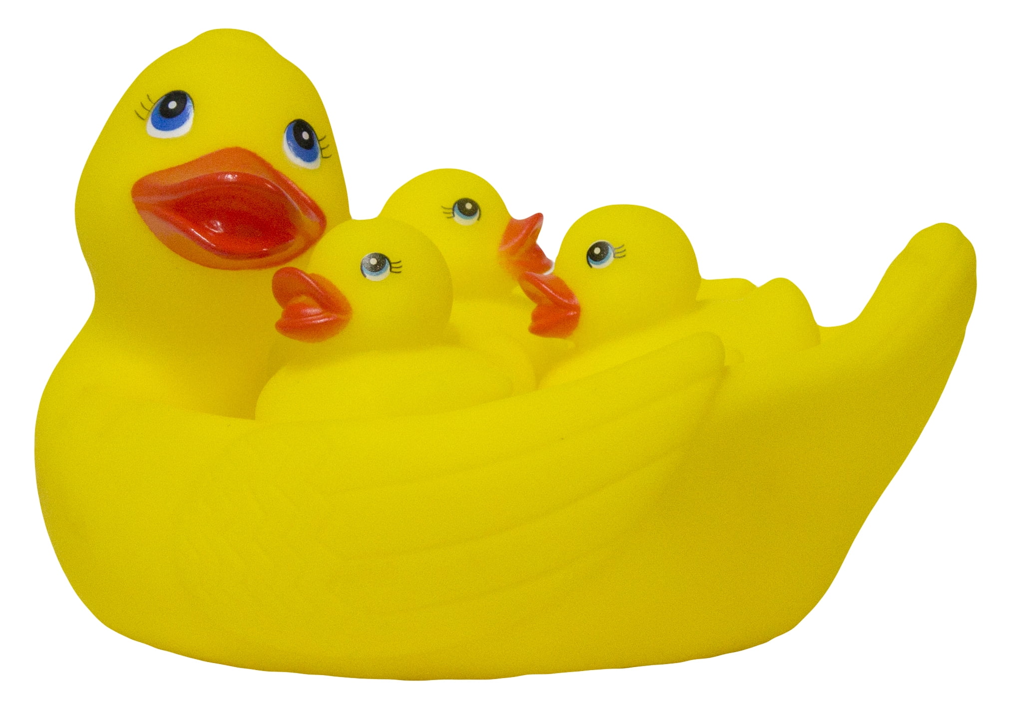 Tubby Scrubby Mom And Baby Ducks 4 Piece Bathtub/ Pool Playset