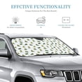 thumbnail image 3 of Kdxio Cute Avocado Yoga Print Windshield Sun Shade, Foldable Sun Blocker for Car,Truck,SUV Automotive Interior Sun Protection,Reflective Shade for Front Windshield(Small), 3 of 7