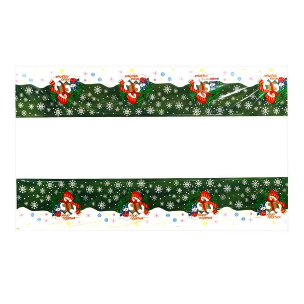 Mantel rectangular de PVC para cocina, cubierta de mesa de Hotel, adornos navideños (5 Tmvgtek Oficina Multiescena Multifunción
