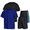 Set-5, variant on Boys Clothing Sets Tagless Loose Athletic Performance Crew Neck T-Shirt and Short Outfits Size 3-16 (4 Piece Set) - Set-7 - 9-10