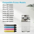 thumbnail image 3 of MP C6003 Toner Cartridge Set High Yield Black Cyan Magenta Yellow Toner Cartridge 4-Pack - OWRD841849 841852 841851 841850 Toner Replacement for Ricoh Aficio MP C4503 C5503 C6003 Printer, 3 of 7