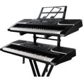 thumbnail image 1 of Universal Double Keyboard Stand - Second Tier Electronic Organ Holder Rack | Portable Piano Stand Musical Instrument Rack With Adjustable Height, 1 of 5