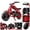 Red, variant on FRP 50cc Gas Dirt Bike - Mini Motorcycles for Young Riders, Gas Powered Mini Bike with Safety Kill Switch, Tubeless Tires, Easy Pull Start, and EPA Approved (Yellow)