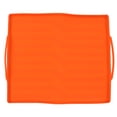 thumbnail image 1 of Alfombrilla para parrilla de silicona, cubierta protectora para parrilla, alfombrilla para parrilla de barbacoa para cocinar al aire libre, mango naranja de 17 pulgadas, 1 of 10